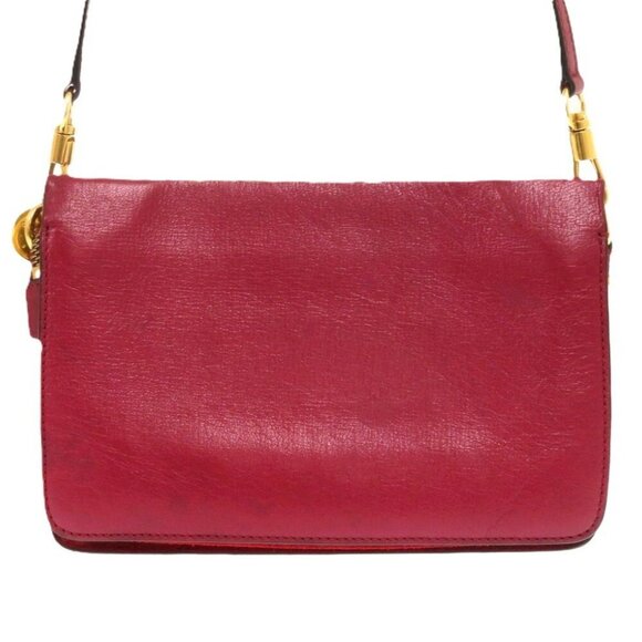 GIVENCHY Red Leather Shoulder Bag - Picture 3 of 10